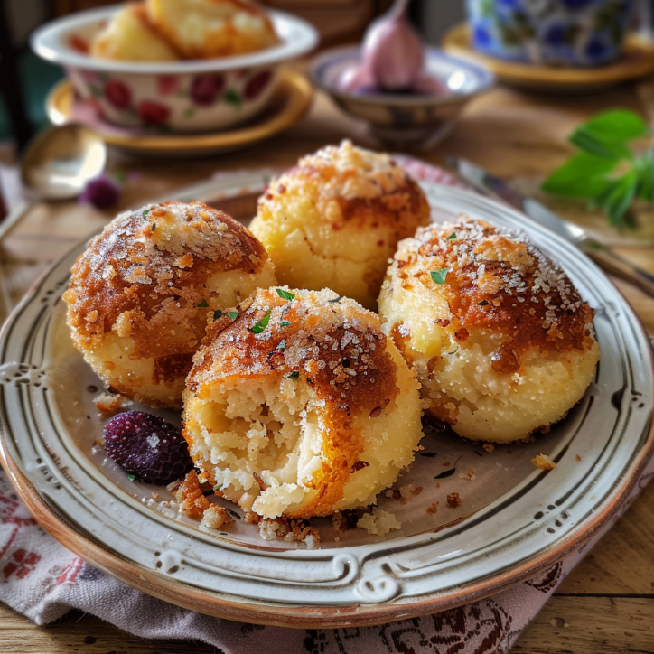 Zwetschgenknödel mit Quarkteig