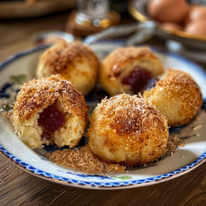 Zwetschgenknödel mit Quarkteig