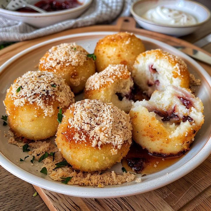 Zwetschgenknödel mit Quarkteig