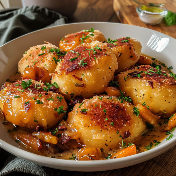 Kürbis Schupfnudel Pfanne: Kürbis-Schupfnudel-Pfanne mit Speck –