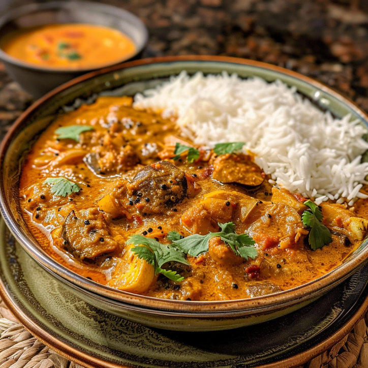 Auberginen Curry indisch