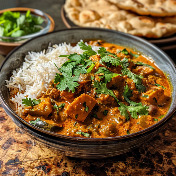 Auberginen Curry indisch