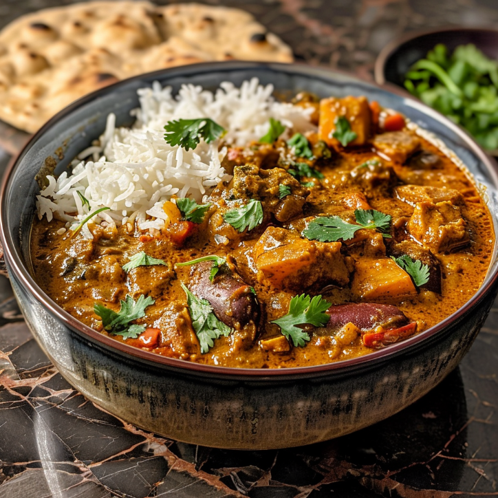 Auberginen Curry indisch