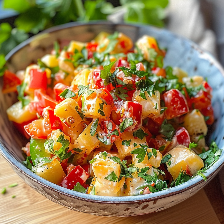 maissalat mit paprika ein