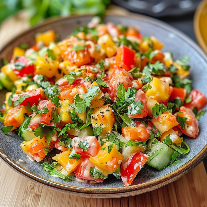 maissalat mit paprika ein