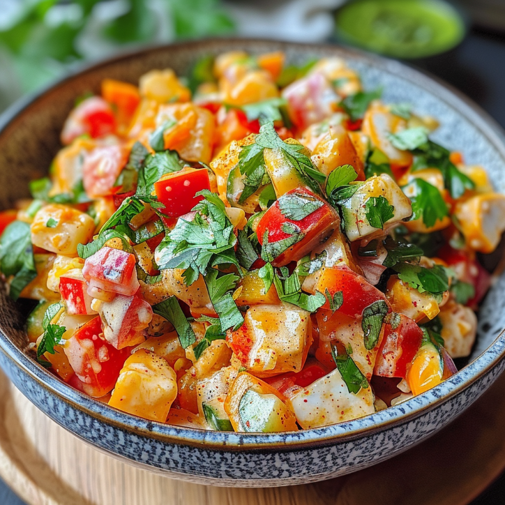maissalat mit paprika ein
