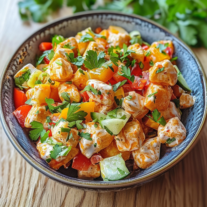 maissalat mit paprika ein
