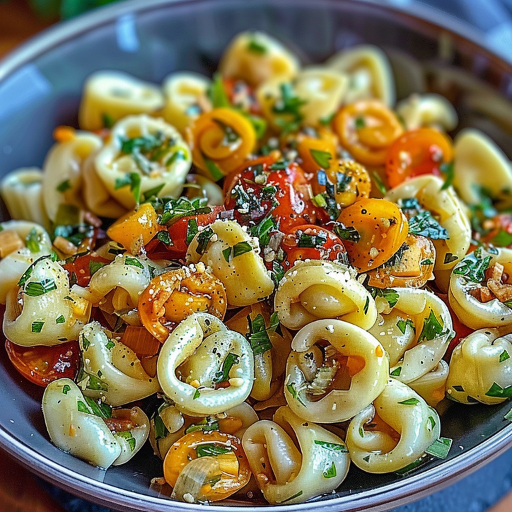würziger süß-honig tortellini-nudelsalat für