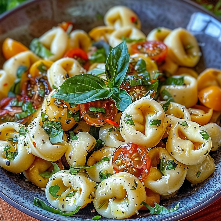 würziger süß-honig tortellini-nudelsalat für