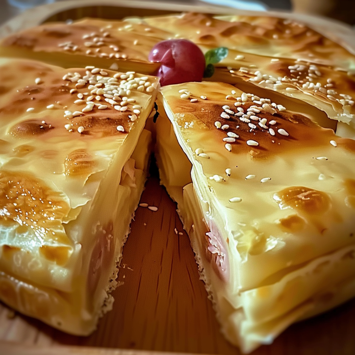 knusprige blätterteig-schinken-käse ein unglaubliches