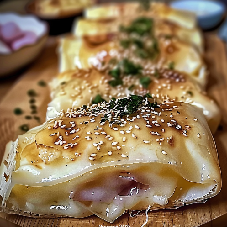 knusprige blätterteig-schinken-käse ein unglaubliches