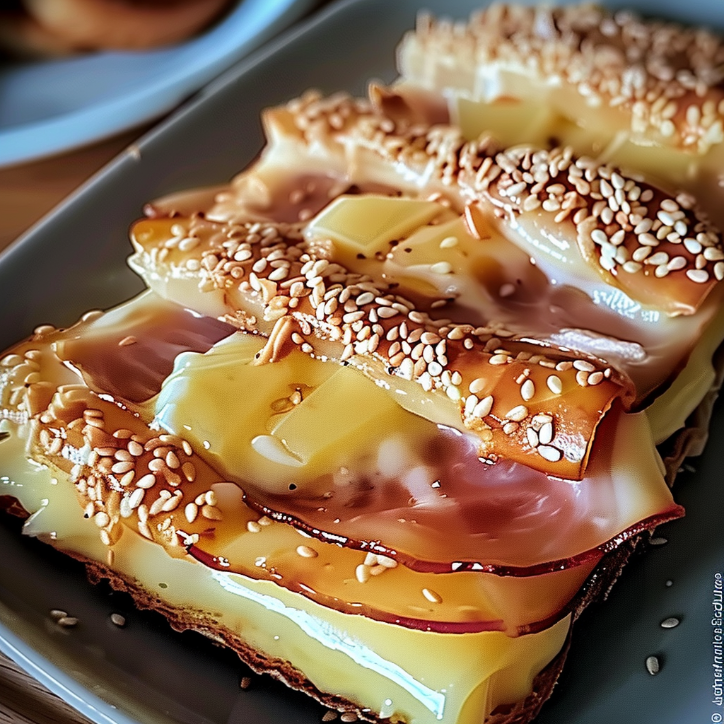 knusprige blätterteig-schinken-käse ein unglaubliches