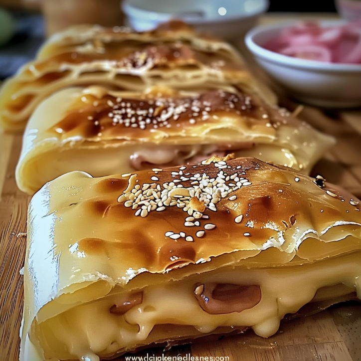knusprige blätterteig-schinken-käse ein unglaubliches