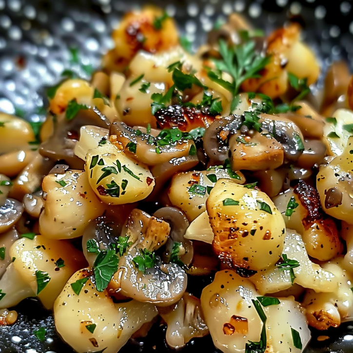 knoblauch-blumenkohl-pilz-pfanne ein unglaubliches ultimatives