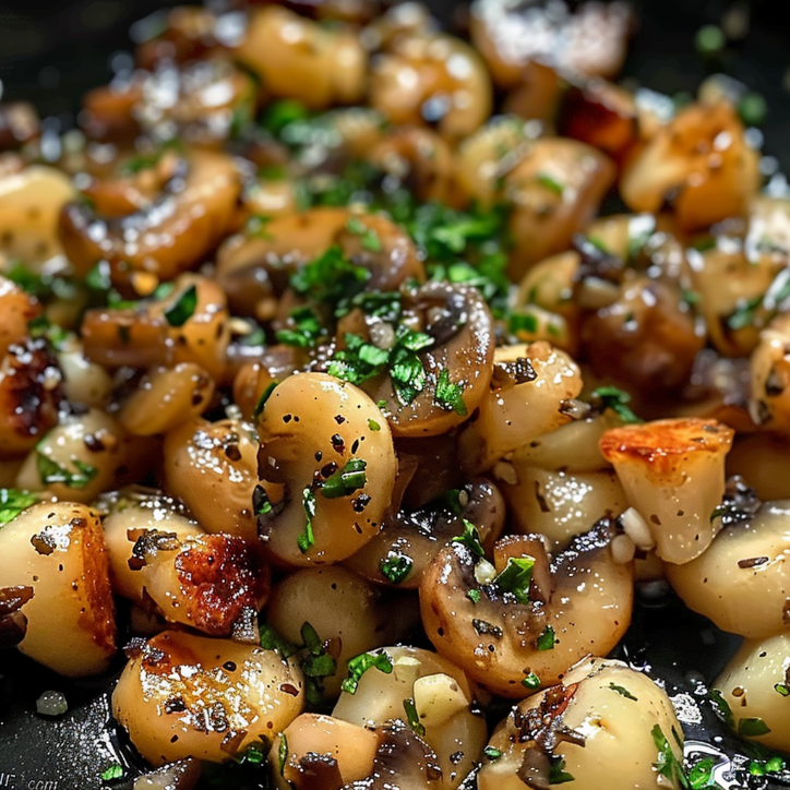 knoblauch-blumenkohl-pilz-pfanne ein unglaubliches ultimatives
