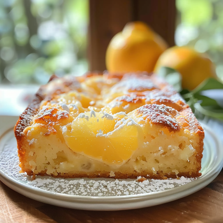 schneller zitronenkuchen mit sauerteig-rest