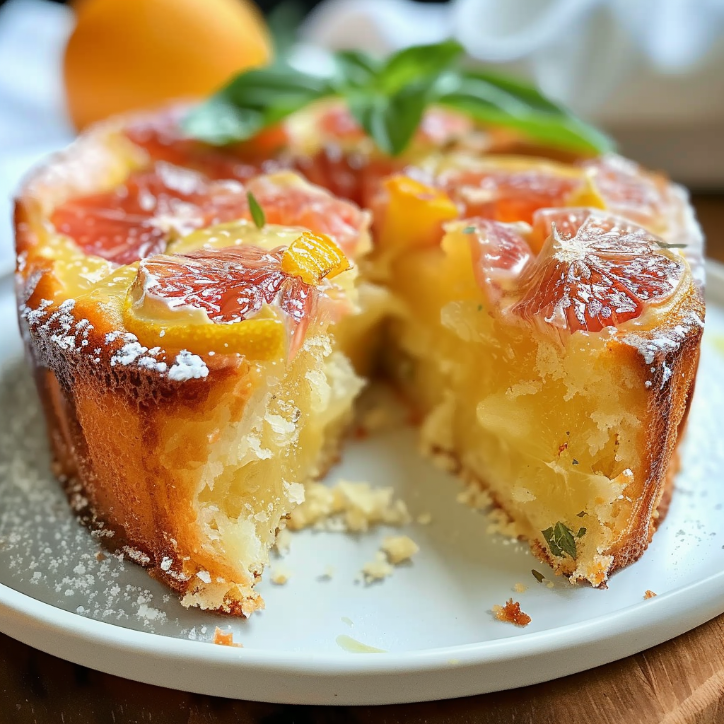 schneller zitronenkuchen mit sauerteig-rest