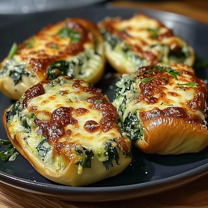 kartoffeltaschen mit spinat-frischkäse ein