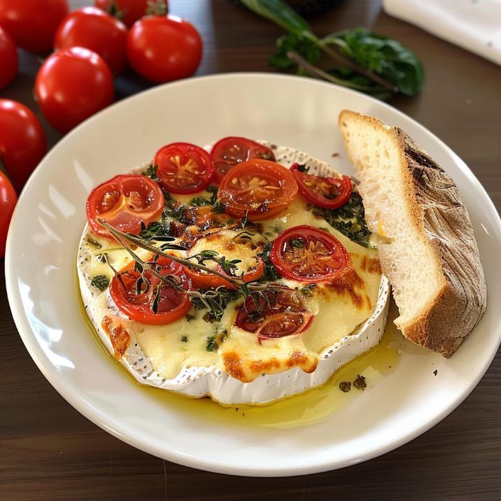 tomaten uter camembert aus