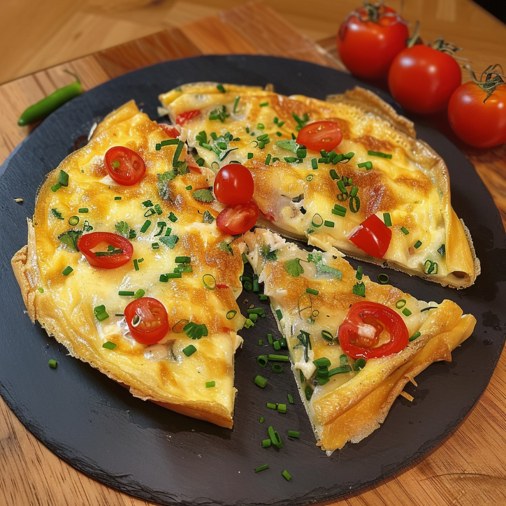 tortilla omelett aus der
