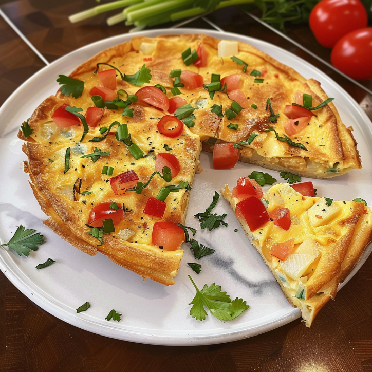 tortilla omelett aus der