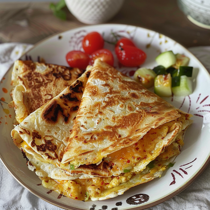 tortilla śniadaniowa ze szpinakiem