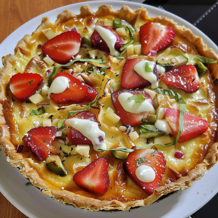 tarta na spodzie z tortilli