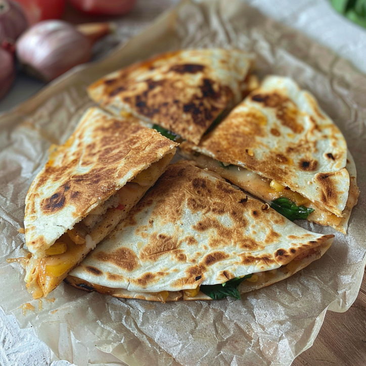 Quesadilla z łososiem i szpinakiem – śniadaniowa propozycja